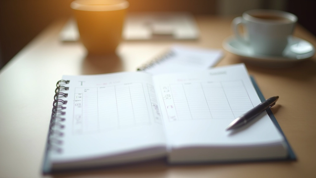 Grafic care arată progresul săptămânal cu marcare a sarcinilor completate în fiecare zi